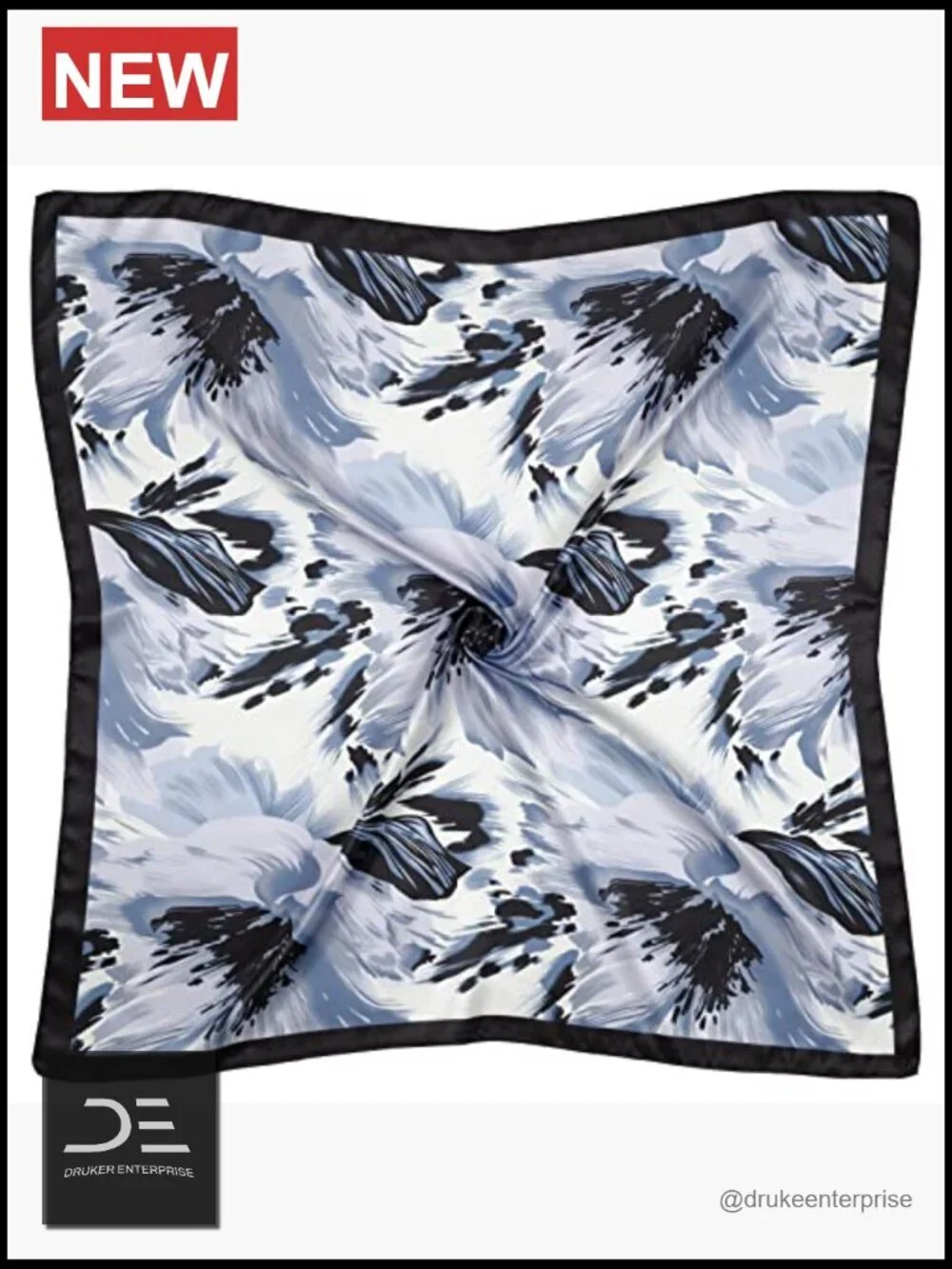 Satin Large Square Head Scarf Neck Scarf Hair Wrap Lightweight
